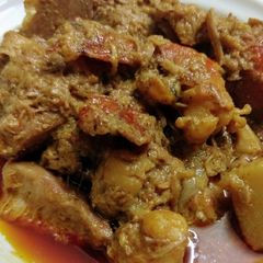 A picture of Enchor Chingri/Raw jackfruit with prawns/EnchorChingri Malaikari.