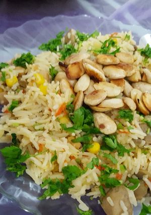 صورة لوصفة رز بالخضار