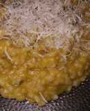 Risotto de arroz yamaní y zapallo con champignones