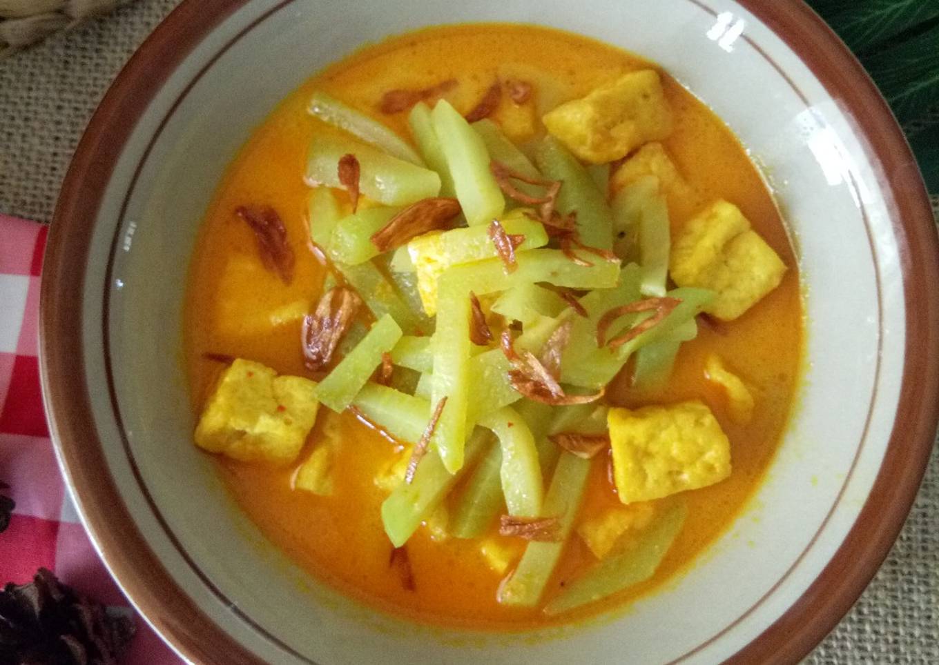 111. Sayur Tahu Labu Siam