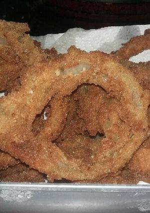 Una foto de Aros de cebolla