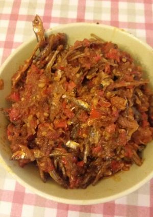 Foto resep Sambel teri sederhana