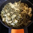 Judías tiernas con patata y salsa de ajo y perejil al vino