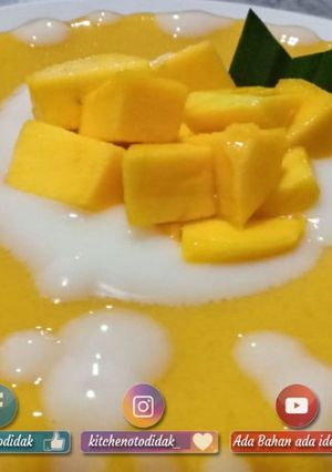 Foto resep Pudding mangga fla susu aroma lemon!!