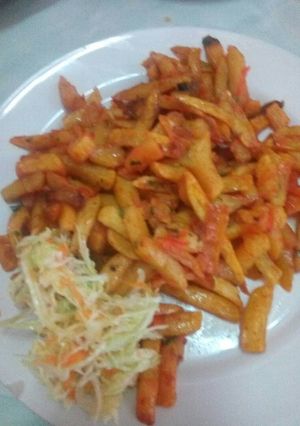 A picture of Chips masala.