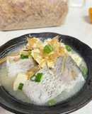 鱸魚味噌豆腐湯