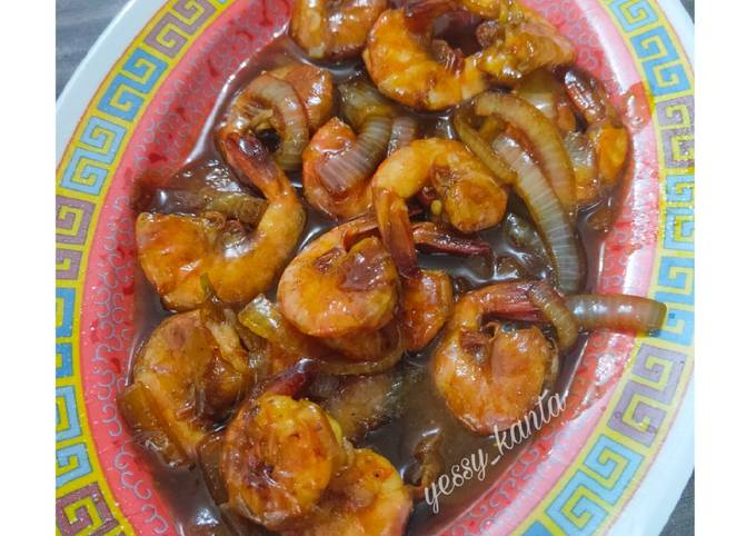 Udang Goreng Mentega (saos inggris)