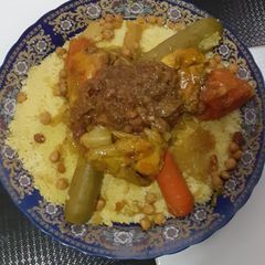 A picture of Moroccan couscous.