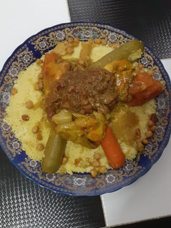 A picture of Moroccan couscous.