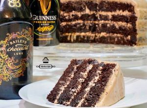 Foto resep Guinness Chocolate-Baileys Cream Cake