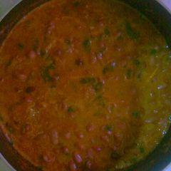 A picture of Judy's red beans stew.