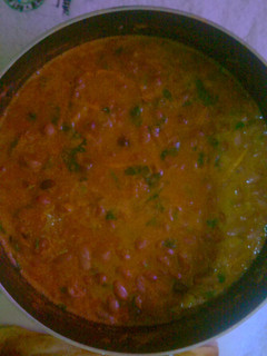A picture of Judy's red beans stew.