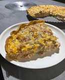 Quiche de cebolla choclo y jamón