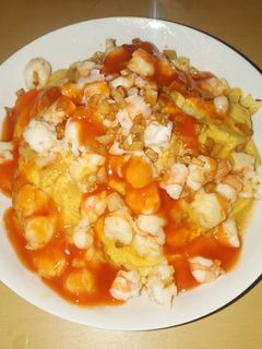 รูปของ ข้าวไข่ข้นกุ้งกระเทียม