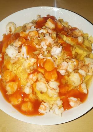 รูปของ ข้าวไข่ข้นกุ้งกระเทียม