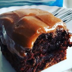 Bottle gourd chocolate brownie A picture of Bottle gourd chocolate brownie.
