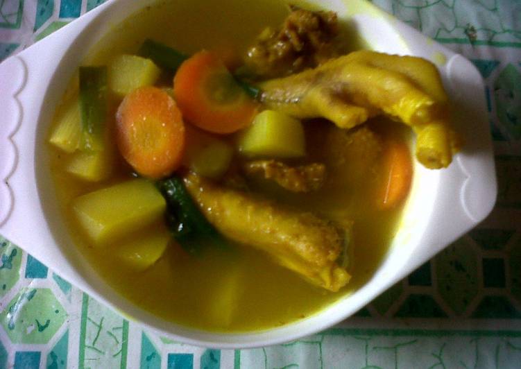 Cara Gampang Menyiapkan Soto ayam kampung(bumbu jadi)😂, Enak Banget