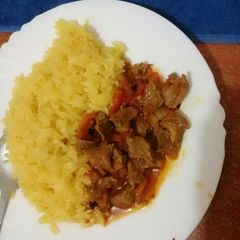 A picture of Wet fry beef.