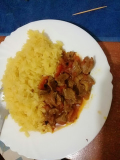 A picture of Wet fry beef.