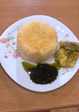 عکسی از دستور پلو ماهی با سبزی شمالی