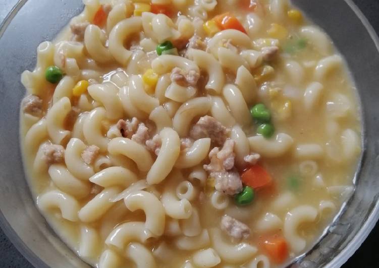 Step-by-Step Guide to Prepare Delicious Macaroni in Corn Cream Sauce