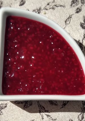 Una foto de Dulce casero de frambuesas