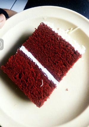 Foto resep Steamed red velvet cake