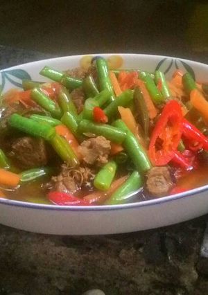 Foto resep Buncis cah daging