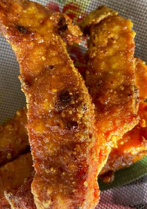 รูปของ หมูสันนอกหมักข้าวคั่วทอดกรอบ🌶️🧄
