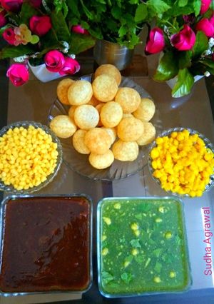 पानी-पूरी मुम्बई स्टाइल में (Pani puri mumbai style me recipe in रेसिपी मुख्य फोटो