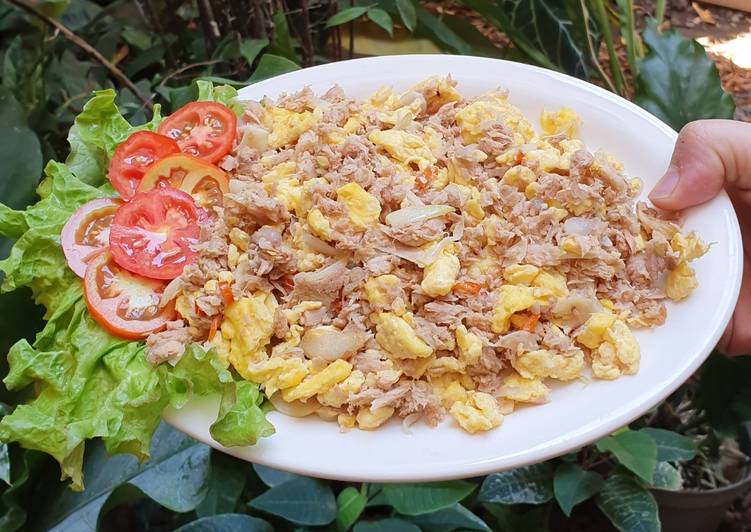 Resep Tumis telur tuna yang Menggugah Selera