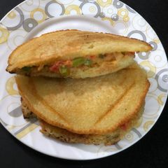 Rava veg Mayonaisse sandwich A picture of Rava veg Mayonaisse sandwich.