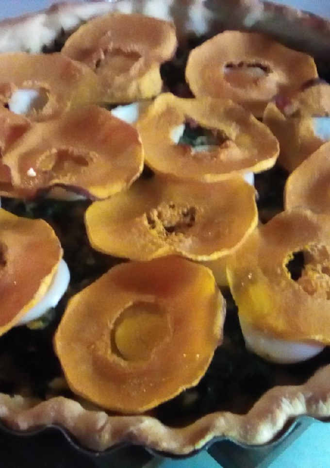 Una foto de Tarta de verdura con masa especial 🥛+🥚