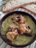 Carciofi ripieni con purè di fave fresche