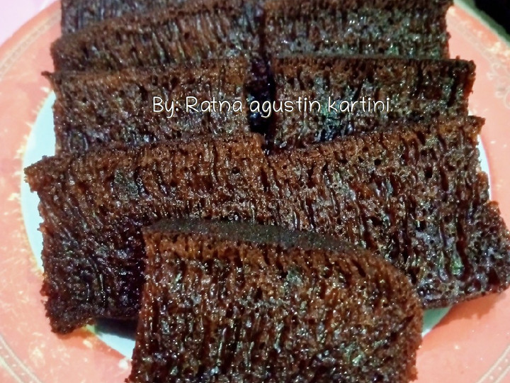 Resep Bolu karamel sarang semut rice cooker Anti Gagal