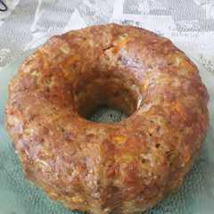 Una foto de Budín de carne y soja
