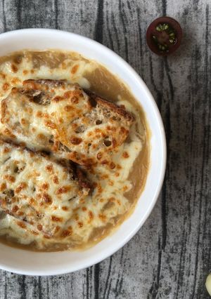 Hình của món Onion soup.