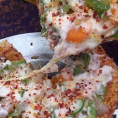 A picture of Pan cheese pizza.