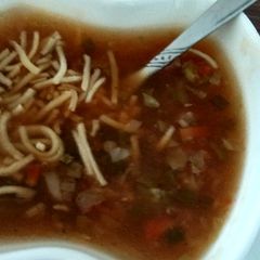 A picture of Veg manchow soup.