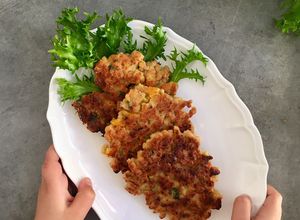 Foto principal de Hamburguesas vegetales con soja texturizada para bebés BLW (+8M)
