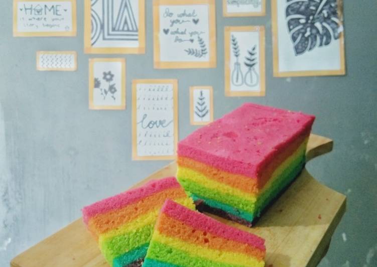 Langkah Mudah untuk Membuat 🌈 Bolu Kukus Rainbow 🌈 yang Sempurna