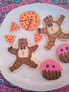 Una foto de Galletas "five nights at Freddy"