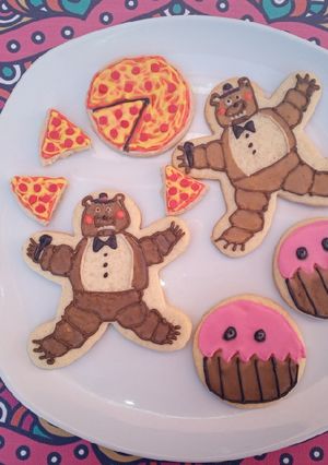 Una foto de Galletas "five nights at Freddy"
