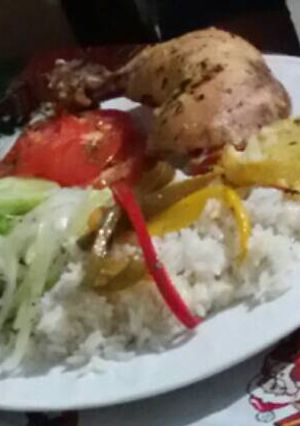 Una foto de Muslos de pollo a la mostaza y miel