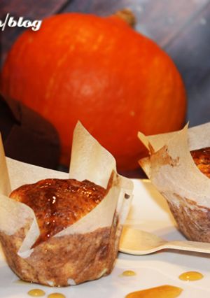 Foto principal de Muffins de calabaza, mascarpone y miel