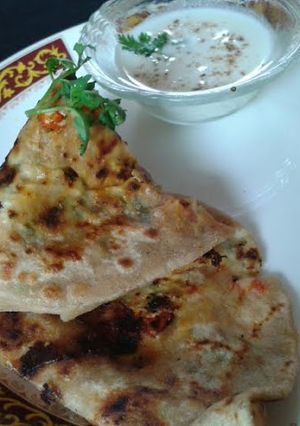 A picture of Aloo paratha.