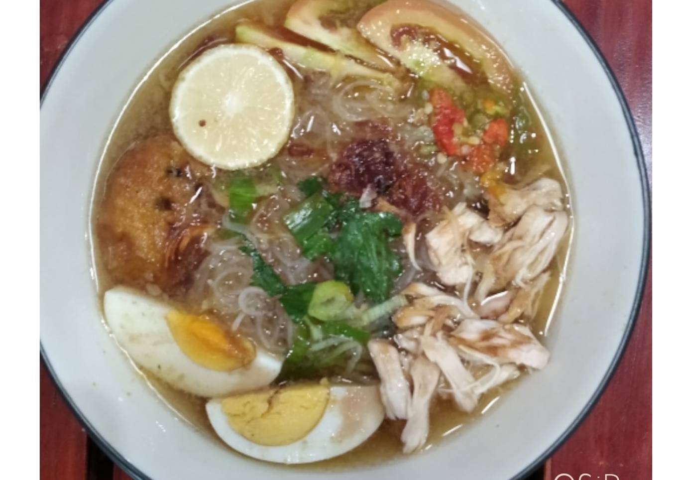 Soto Banjar tanpa susu