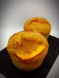 Muffins de espelta integral con naranja y chocolate(saludable)