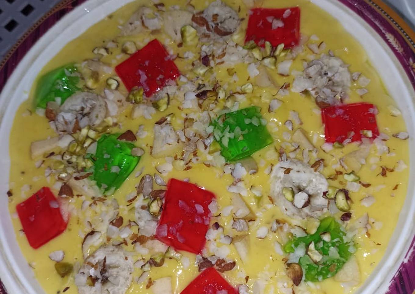Jelly custard