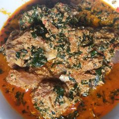 A picture of Egusi soup.